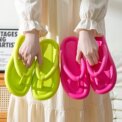 Soft Sole EVA Women's Flip Flops Summer Beach Non-slip Cloud Slippers Women Thick Platform Clip Toe Bathroom Slides - Image 3