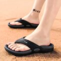 Massage Flip Flops for Men Summer Breathable Beach Shoes Sandals 46 Men Luxury Flip Flops Breathable Plus Big Size Men Slippers
