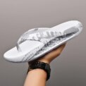 Printed male and female couples large size EVA high elastic flip-flops thick-soled lightweight slippers for outdoor beach shoes - Image 2