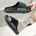 Slippers Beach Slides Solid Mens Thick Sole Indoor Bathroom Color Feslishoet Women Letter Anti Slip Shoes Summer Couple Sandals - Image 5
