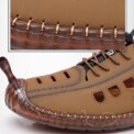 Men's Soft Leather Summer Men Leather Sandals Breathable Non-slip Cow Tendon Sole Casual Leather Shoes Outdoor Beach Shoes - Image 6