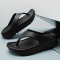Gacimy Women Thick Sole Flip Flops Summer New Non-slip Beach Slippers Fashoin Outdoor Thick Sole EVA Sandals Casula Home Slides