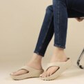 Gacimy Women Thick Sole Flip Flops Summer New Non-slip Beach Slippers Fashoin Outdoor Thick Sole EVA Sandals Casula Home Slides - Image 4