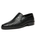 Casual Shoes for Men Summer Breathable Formal Stylish Flats Slip on Dress Loafers for Wedding Party Non Slip Walking Zapatos - Image 6