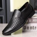 Casual Shoes for Men Summer Breathable Formal Stylish Flats Slip on Dress Loafers for Wedding Party Non Slip Walking Zapatos - Image 4