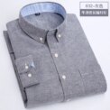 Men's long sleeve shirt Spring summer autumn winter Oxford woven slim free ironing comfortable soft casual fashion simple work - Image 2