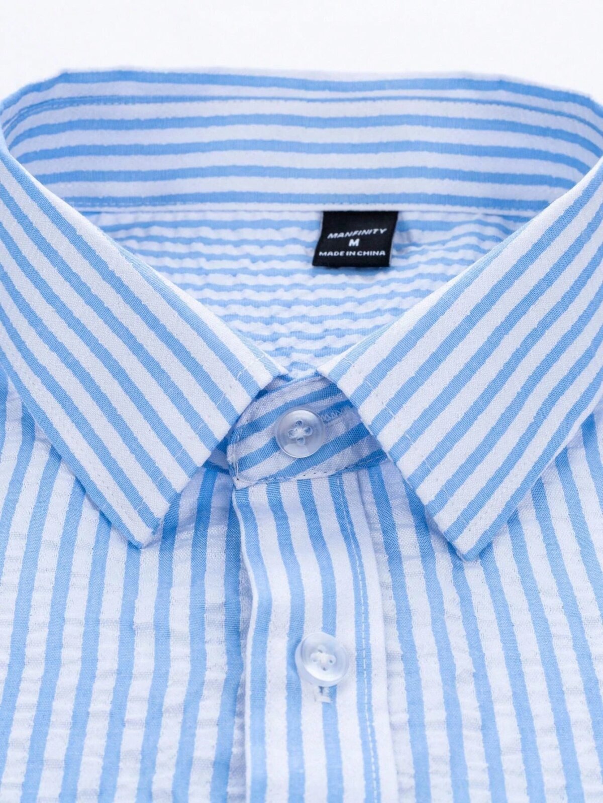 Comfortable Striped Shirt For Men Textured Soft Fabric Long Sleeve Casual Home Wear Elegant Style - Image 4