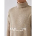 Men‘s Thermal Fleece High-neck Sweater Winter Turn-down Collar Fleece-lined Knitted Pullover Casual Keep Warm Thick Bottom Tops - Image 2