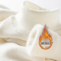 Men‘s Thermal Fleece High-neck Sweater Winter Turn-down Collar Fleece-lined Knitted Pullover Casual Keep Warm Thick Bottom Tops - Image 6