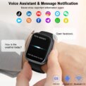 Jugeman 1.91" Smartwatch (Answer/Make Call), IP68 Waterproof Fitness Tracker, 110+ Sport Modes, Heart Rate and Sleep Monit. :3 – 5 Days Free Delivery Only UK - Image 5