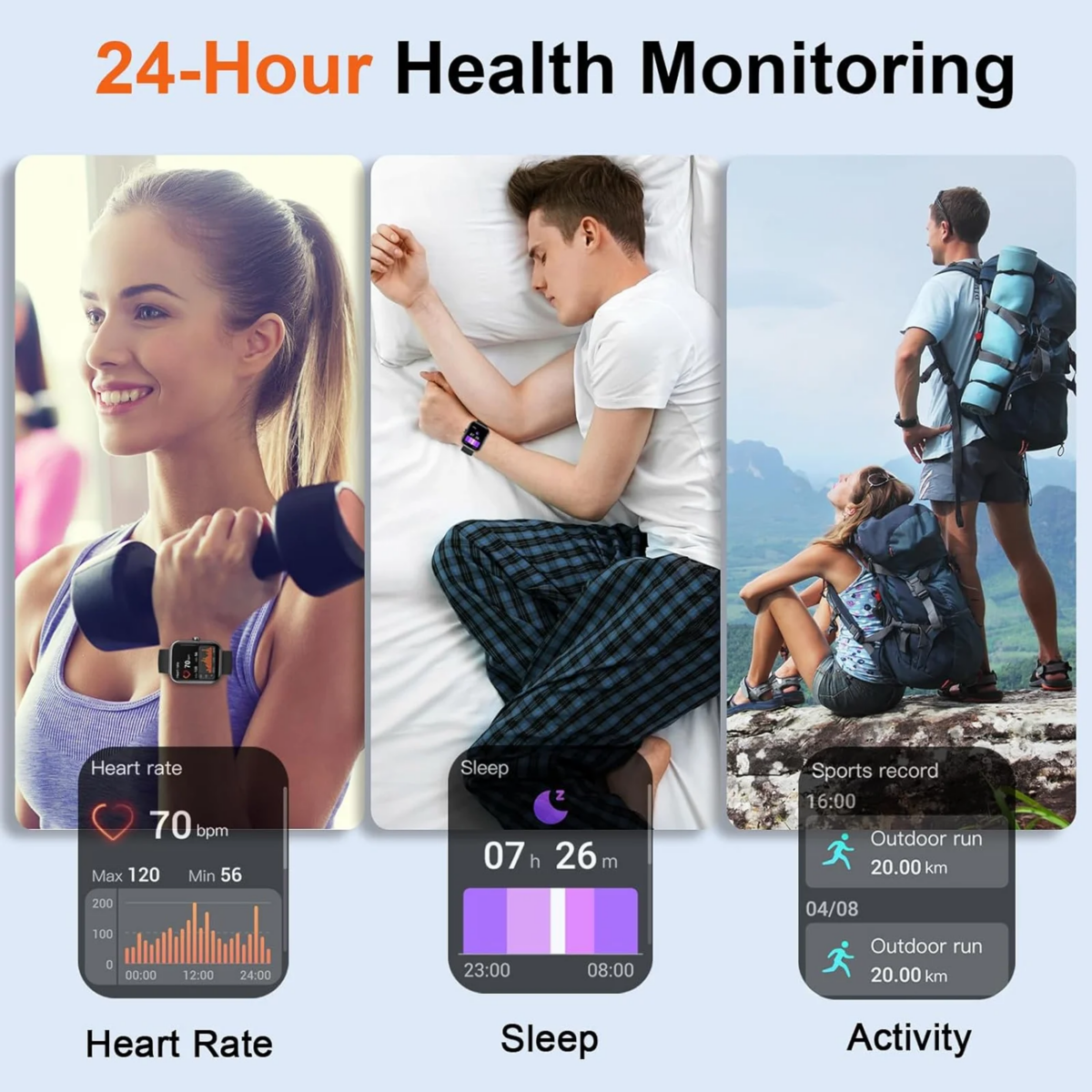 Y66 Smartwatch 2025 mit Bluetooth 5.3 Anrufbeantwortung – 1,96" HD Touch, 110+ Sportmodi, IP68 :3 – 5 Days Free Delivery Only UK - Image 2