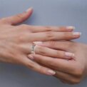 Crystal Quartz Ring   Rotating Stone Ring Anxiety Jewelry For Women: 3 – 5 Days Free Delivery Only UK - Image 6
