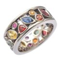 Crystal Quartz Ring   Rotating Stone Ring Anxiety Jewelry For Women: 3 – 5 Days Free Delivery Only UK - Image 5