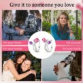 925 Sterling Silver Sparkling Tulip Earrings Women Elegant Purple Flower Zircon Hoop Earrings Party Wedding Gardening Exquisite - Image 6