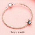 925 Sterling Silver Women Authentic 925 Sterling Silver Alien Dog Blue Heart Pendant Bracelet & Necklace Women Holiday DIY Gift: 3 – 5 Days Free Delivery Only UK - Image 3