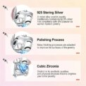 925 Sterling Silver Women Authentic 925 Sterling Silver Alien Dog Blue Heart Pendant Bracelet & Necklace Women Holiday DIY Gift: 3 – 5 Days Free Delivery Only UK - Image 6