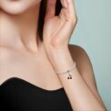 925 Sterling Silver Bright Red Cherry Pendant Jewelry, Suitable for Bracelet Necklace, Women's Daily Casual Fruit DIY Jewellery : 3 – 5 Days Free Delivery Only UK - Image 3