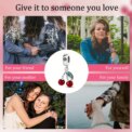 925 Sterling Silver Bright Red Cherry Pendant Jewelry, Suitable for Bracelet Necklace, Women's Daily Casual Fruit DIY Jewellery : 3 – 5 Days Free Delivery Only UK - Image 6