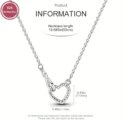 925 sterling silver eternal love necklace pendant suitable for bracelets and necklaces elegant and simple style women's jewellery : 3 – 5 Days Free Delivery Only UK - Image 2