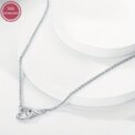 925 sterling silver eternal love necklace pendant suitable for bracelets and necklaces elegant and simple style women's jewellery : 3 – 5 Days Free Delivery Only UK - Image 3