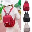 Korean Women Student Schoolbag Outdoor Waterproof Office Travel Outdoor Simple Oxford Zipper Anti-theft Nylon Backpack Bag : 3 - 5 Days Free Delivery Only UK