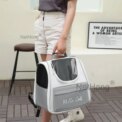 Fashionable Breathable Portable Cat Bag Double Shoulder Square Pet Backpack Foldable Outdoor Travel Pet Carrier Home Goods : 3 - 5 Days Free Delivery Only UK - Image 3
