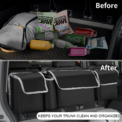 Car Trunk Organizer Hanging Backseat Storage Bag for Car Truck SUV Van Multi-Pocket Oxford Cloth Organizer Stowing Tidying Accessories  : 3 - 5 Days Free Delivery Only UK - Image 3
