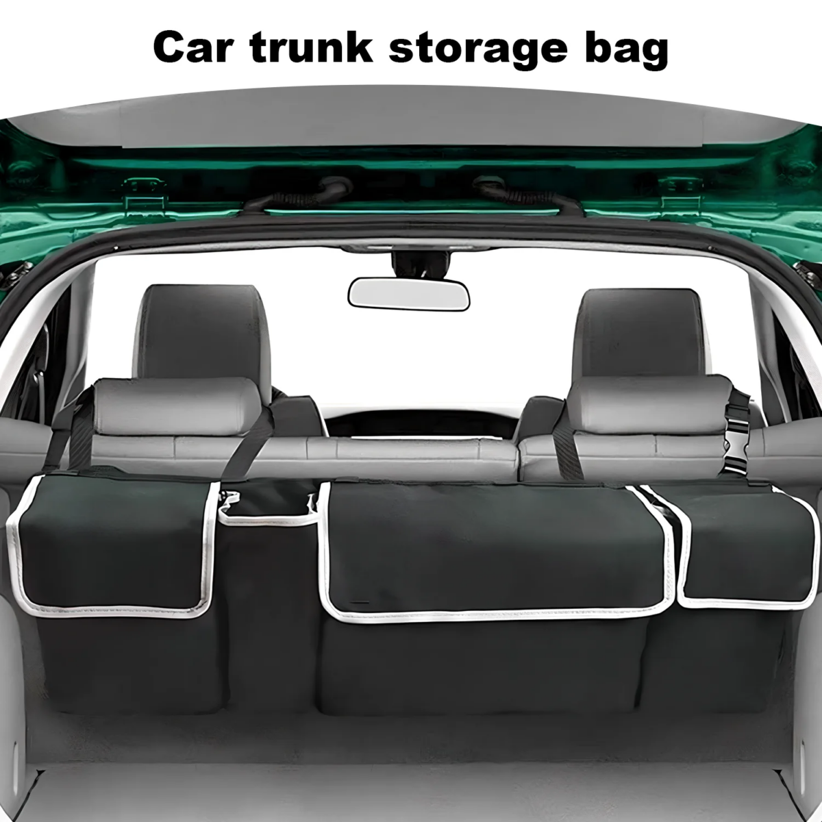Car Trunk Organizer Hanging Backseat Storage Bag for Car Truck SUV Van Multi-Pocket Oxford Cloth Organizer Stowing Tidying Accessories  : 3 - 5 Days Free Delivery Only UK - Image 2