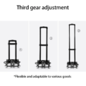 Wheel Trolley folding luggage trolley Folding Hand Truck Barrow Cart Travel Luggage Shopping Cart Portable Home Use Cart  : 3 - 5 Days Free Delivery Only UK - Image 3
