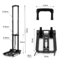 Wheel Trolley folding luggage trolley Folding Hand Truck Barrow Cart Travel Luggage Shopping Cart Portable Home Use Cart  : 3 - 5 Days Free Delivery Only UK - Image 4