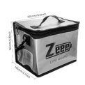 Zeee Lipo Battery Safe Bag 215*145*165mm Fireproof Explosionproof Bag RC Lipo Battery Fire Safe Guard Portable Storage Handbag  : 3 - 5 Days Free Delivery Only UK - Image 3