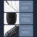 Motorcycle Helmet Suitcase Cable Lock Combination Lock Helmet Lock 4 Lock Helmet Lock Durable Safe 1PCS: 3 - 5 Days Free Delivery Only UK - Image 4
