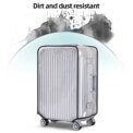 18-30inch Clear Suitcase Cover Protector Transparent Luggage Cover PVC Protective Suitcase Cover Waterproof for Wheeled Suitcase : 3 - 5 Days Free Delivery Only UK - Image 2