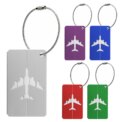 Aluminium Luggage Tags Holiday Suitcase Labels Travel Bag ID Plane Design New - Image 6