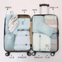 8Pcs/set Packing Cubes Travel Luggage Organizer Storage Bags Suitcase Packing Cases Clothes Shoe Tidy Pouch Bag Wash Bags : 3 - 5 Days Free Delivery Only UK - Image 3