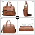 Men's Leather Cross Body Messenger Shoulder Handbag Travel Work Business Bag: 3 - 5 Days Free Delivery Only UK - Image 4