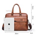 Men's Leather Cross Body Messenger Shoulder Handbag Travel Work Business Bag: 3 - 5 Days Free Delivery Only UK - Image 3