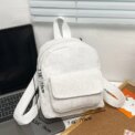 Women Fashion Mini Backpack Versatile Corduroy Backpack Simple Student Girls Bookbag Retro Travel Backpack for School Travel: 3 - 5 Days Free Delivery Only UK - Image 5