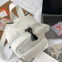 Women Fashion Mini Backpack Versatile Corduroy Backpack Simple Student Girls Bookbag Retro Travel Backpack for School Travel: 3 - 5 Days Free Delivery Only UK - Image 6