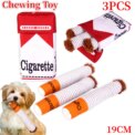 Cigarettes Dog Toy Imitation Cigar Chew Toy Interactive Plush Dog Chew Toy Funny Stuffed Dog Toys Novelty for Chewing Teething - Image 2