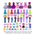 32pcs Doll Clothes Set Polyester Doll Fashion Clothes Props Fairy Collection Clothes Random Style for Girls Gift Accessories: 3 - 5 Days Free Delivery Only UK - Image 2