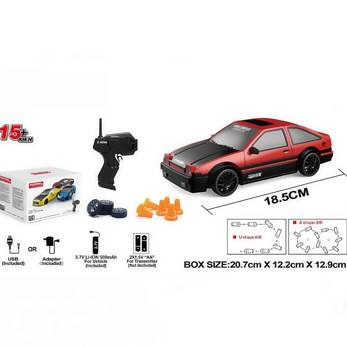 ZWN 1/24 RC Car With 2.4G Radio Remote Control Drift Cars High Speed Electric Vehicle Children Racing Toys for Boys Girls Gifts: 3 - 5 Days Free Delivery Only UK - Image 4
