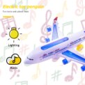 Colorful Light Music Airplane Electronic Universal Mechanical Gear Model Plane: 3 - 5 Days Free Delivery Only UK