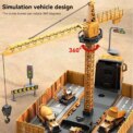 Kids Construction Toys Set Truck Crane Excavator Forklift Alloy Construction Vehicle Toy for 3 4 5 6 Years Old Boys Gifts: 3 - 5 Days Free Delivery Only UK - Image 5