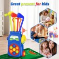 Kids Golf Set Includes 4 Golf Clubs 7 Golf Balls & Golf Cart Indoor and Outdoor Golf Toys Birthday: 3 - 5 Days Free Delivery Only UK Gift for 3/4/5/6 Year Old Kid: 3 - 5 Days Free Delivery Only UK - Image 4