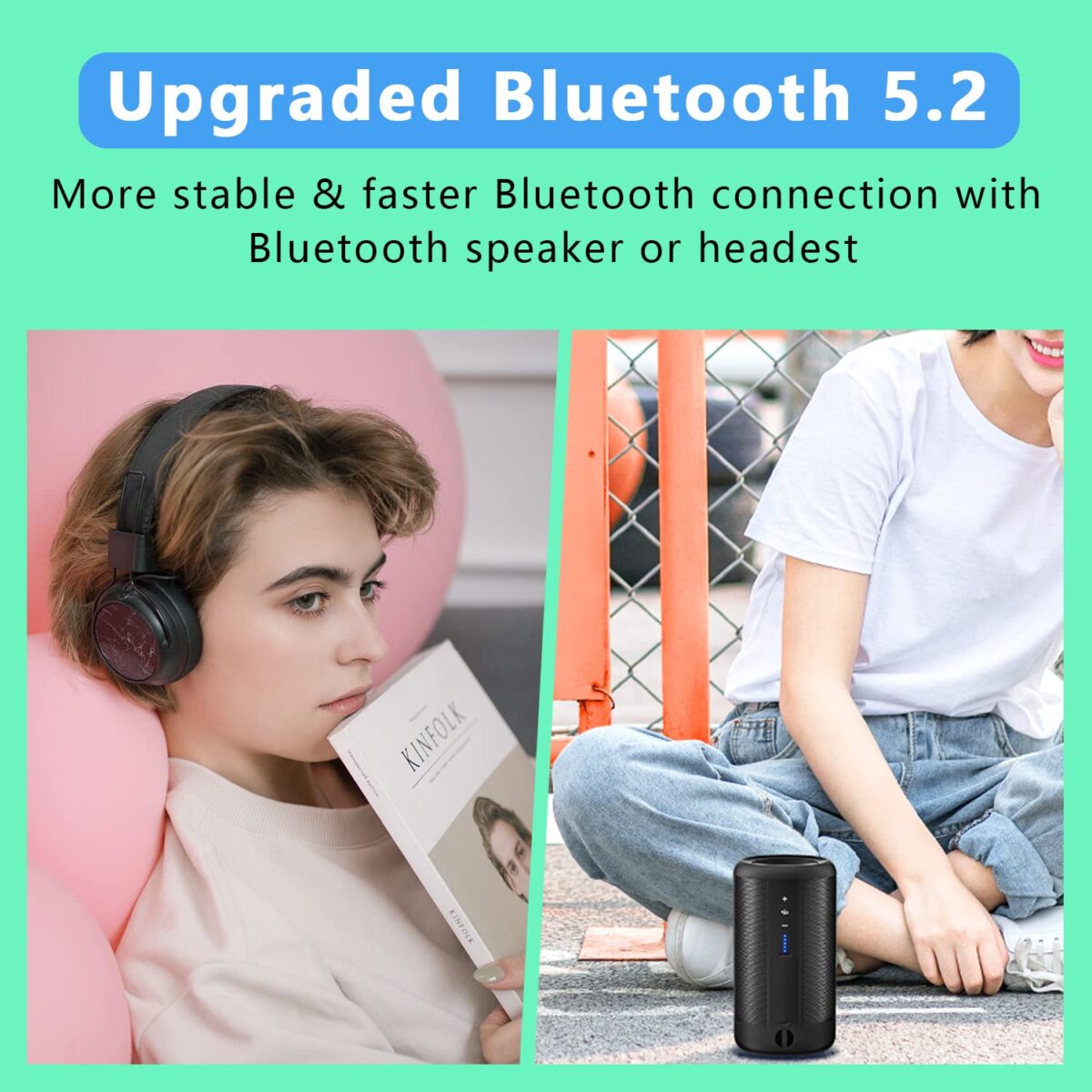 64GB MP3 Player with Bluetooth 5.2, AiMoonsa Music Player with Built-in HD Speaker, FM Radio, Voice Recorder, HiFi Sound, E-Book Function, Earphones Included - Image 11