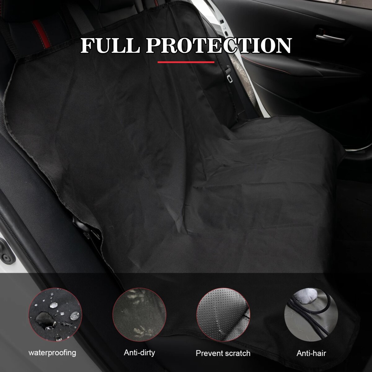 Dog Back Seat Cover Waterproof Pet Carrier Hammock Cushion Nonslip Car Rear Back Mat Protector Pad Travel Accessories Trunk Mat: 3 - 5 Days Free Delivery Only UK - Image 5
