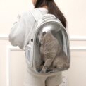Tieker Pet Travel Backpack Transparent Capsule Kitten Puppy Pet Carrier Breathable Portable Space Capsule: 3 - 5 Days Free Delivery Only UK - Image 3