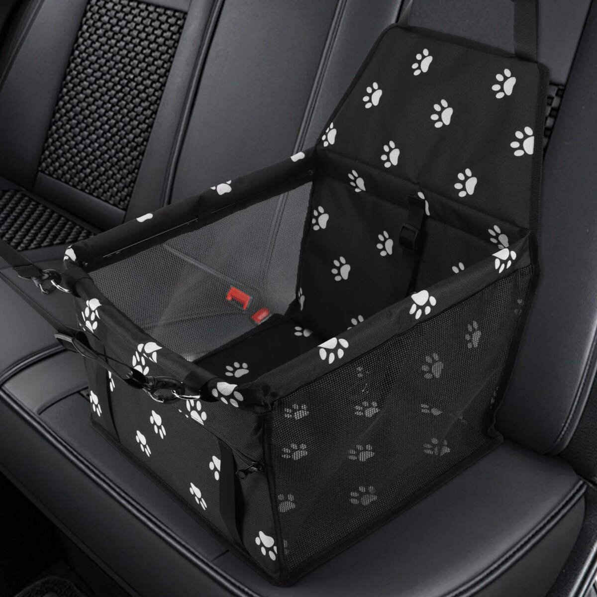 Dog Car Seat Dog Booster Car Seat with Safety Belt Folding Pet Car Seat Breathable Puppy Travel Carrier for Outdoor Travel: 3 - 5 Days Free Delivery Only UK - Image 1