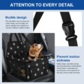 Dog Car Seat Dog Booster Car Seat with Safety Belt Folding Pet Car Seat Breathable Puppy Travel Carrier for Outdoor Travel: 3 - 5 Days Free Delivery Only UK - Image 4